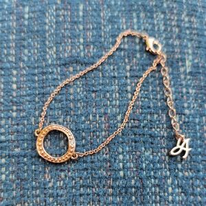 Elegant Gold tone Bracelet with Crystal Accents